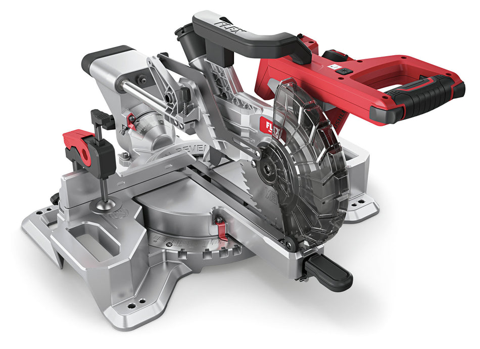 FLEX Akku-Kapp-Gehrungssäge 18.0EC+WB+P Set, 2 Akkus, Ladegerät 18V, Untergestell SMS190