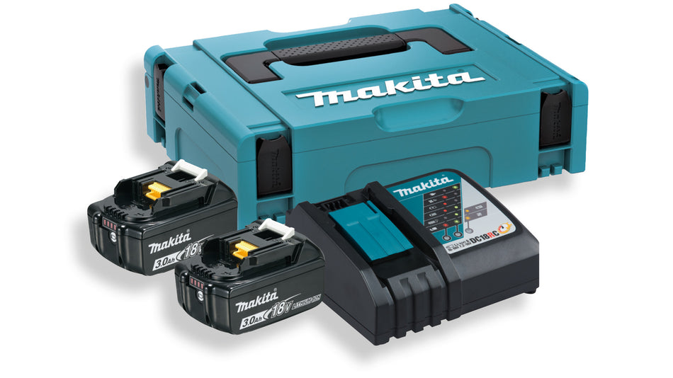 Power-Source-Kit Li 18 V/3,0 Ah 2 Akkus und Ladegerät im MAKPAC