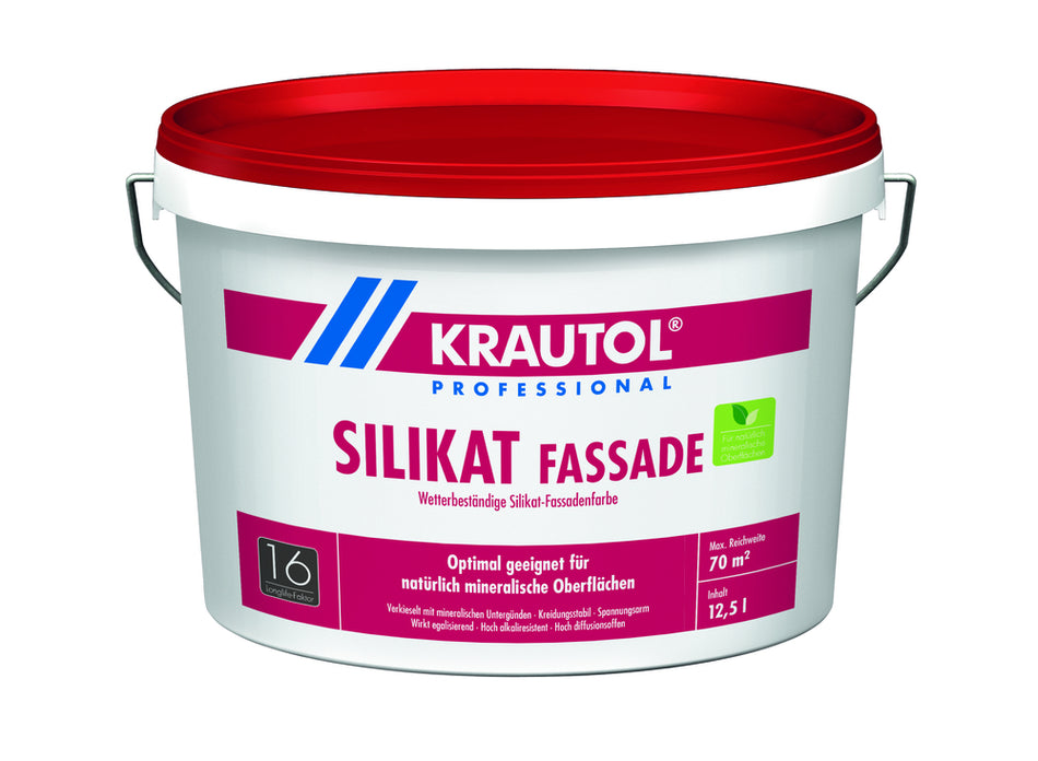 Krautol Silikatfarbe Silikat Fassade weiß 5l
