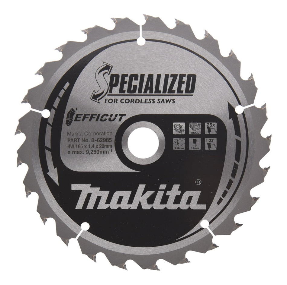 Makita Sägeblatt Specialized Efficut Ø165x20x25 mm25 Z