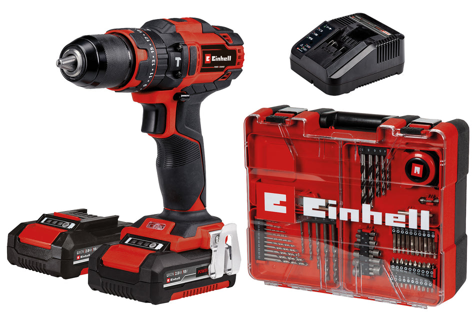 Einhell Akku-Schlagbohrschrauber TE-CD 18/40 Li-i +64 (2x2,0Ah)