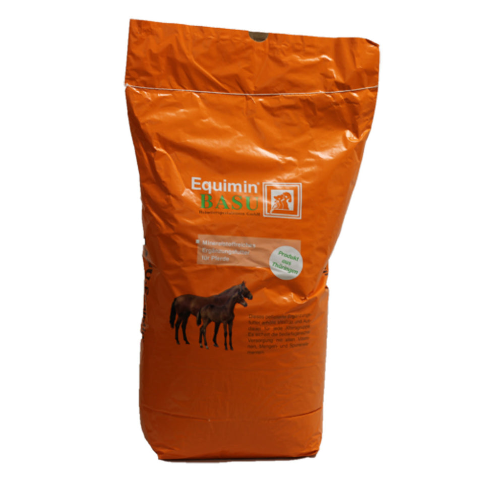 basu-kraft Equimin 25kgMineralfutter Ergänzungsfutter mit viel Selen für Pferde und Ponys