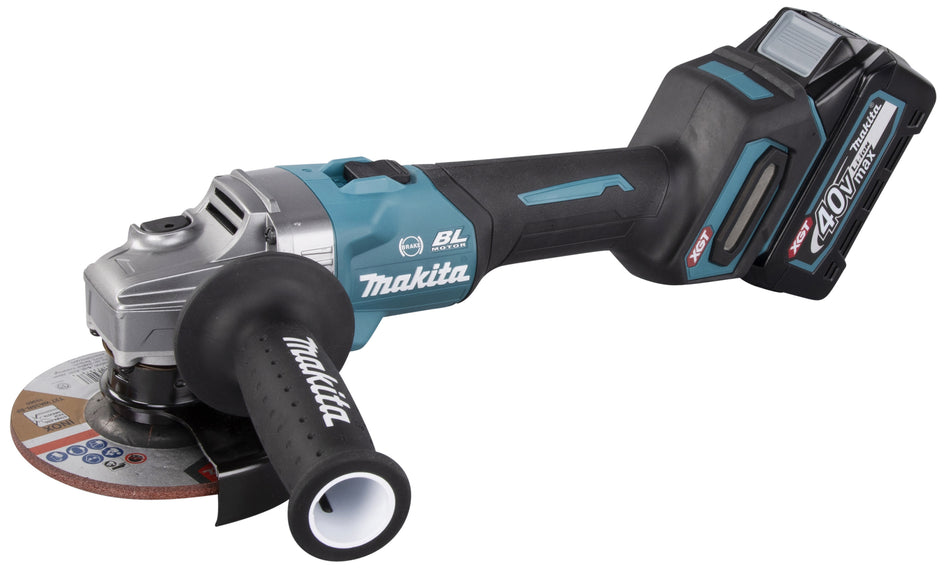 Makita Akku-Winkelschleifer 40 V im Koffer inkl. 2x 4,0 Ah Akkus & Ladegerät