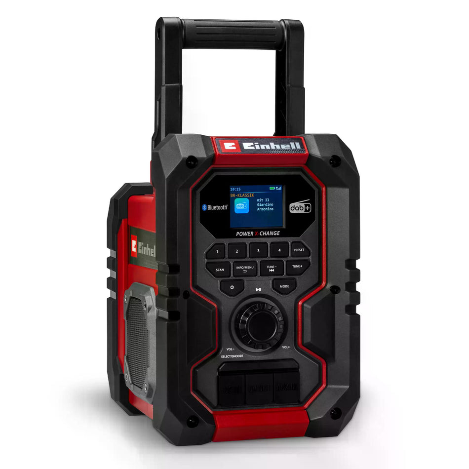 Einhell Einhell TE-CR 18 Li DAB+/FM/BT Akku-Radio (Solo, 18V, DAB+ Digitalradio, FM, Bluetooth, Power X-Change kompatibel)